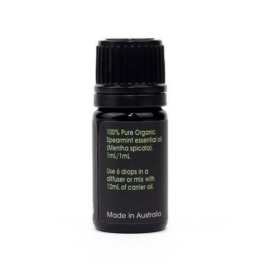 Organic Spearmint Essential Oil back