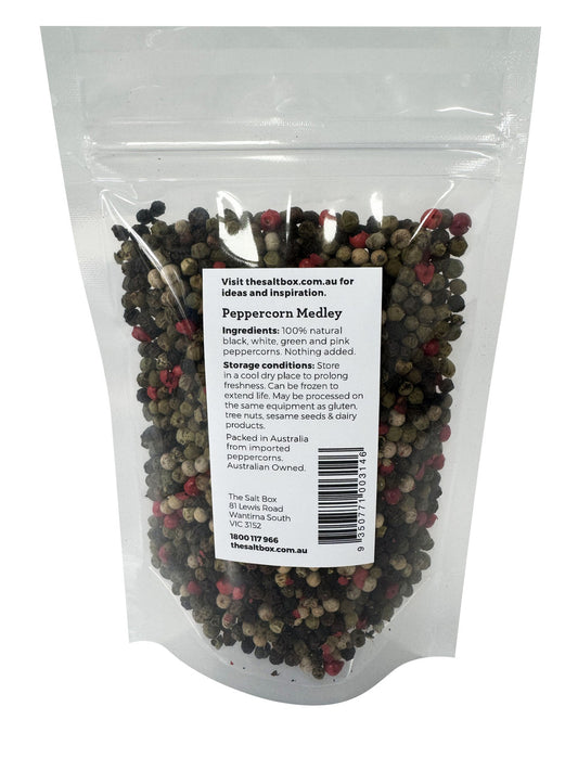 Medley Peppercorns - Whole 75g Pouch back