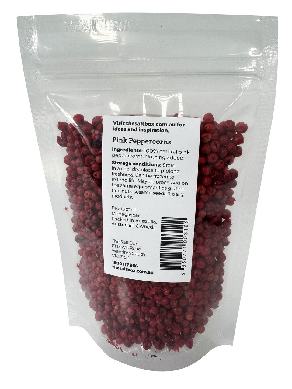 Pink Peppercorns - Whole 50g Pouch back