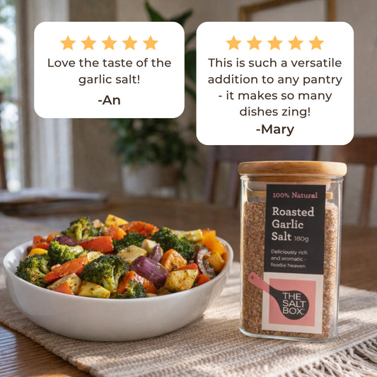 Roasted Garlic Salt Jar 180g