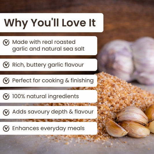 Roasted Garlic Salt Jar 180g