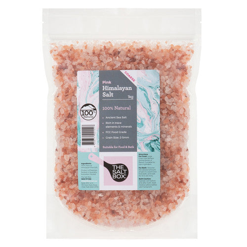 Himalayan Pink Salt Course 1kg 2-5mm grain size