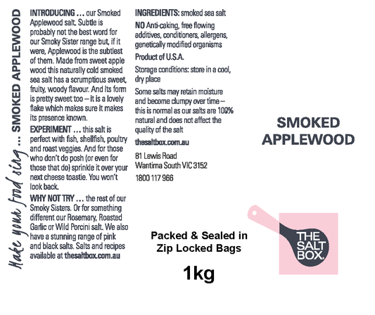 Applewood Smoked Bulk Pack 1kg label