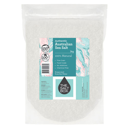 Australian White Sea Salt 3kg Food Grade