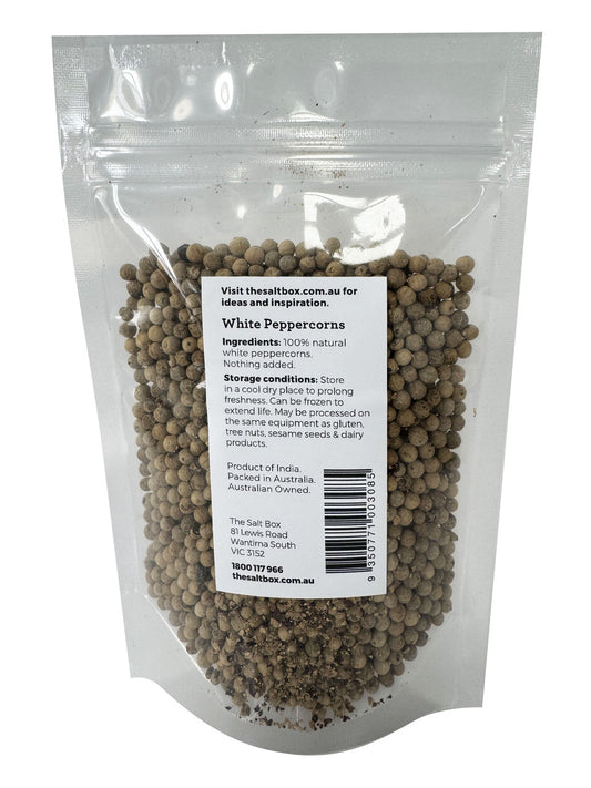 White Peppercorns - Whole 100g Pouch back