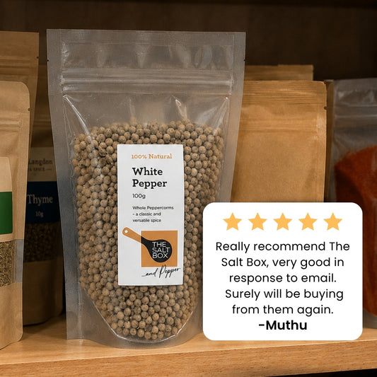White Peppercorns - Whole 100g Pouch