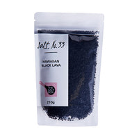 Hawaiian Black Lava Salt Pouch small grain