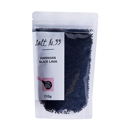Hawaiian Black Lava Salt (Small Grain) 210g Pouch