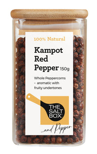 Kampot Peppercorns - Red Whole 150g Jar